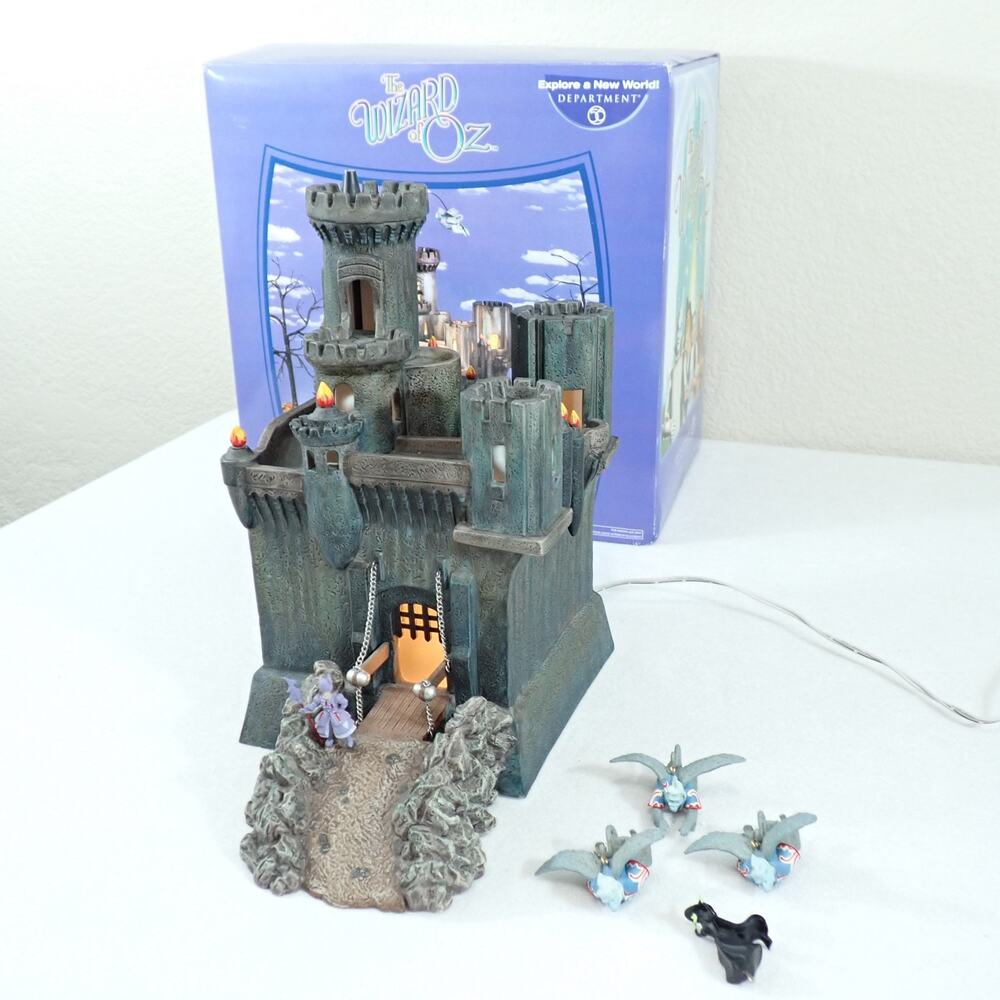 Dept 56 Wizard of Oz Wicked Witch Castle Animated 56.59352 with Box